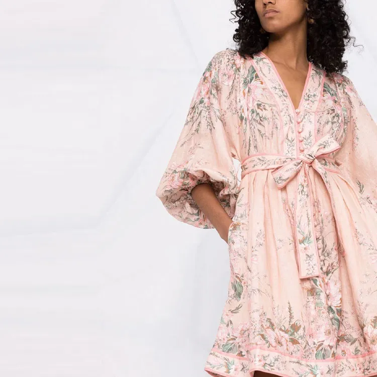 Zimmermann Long-Sleeved Dresses Women's Pink-4