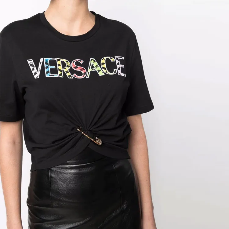 VERSACE VERSACE SS22 Crop Tops Women's Black-4