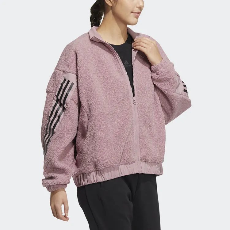 Adidas 3-Stripes Jacket Women's Purple Pink-3
