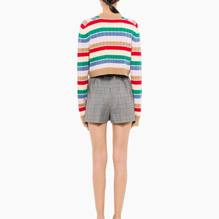 MIU MIU Sweater Women's Camel Brown-2
