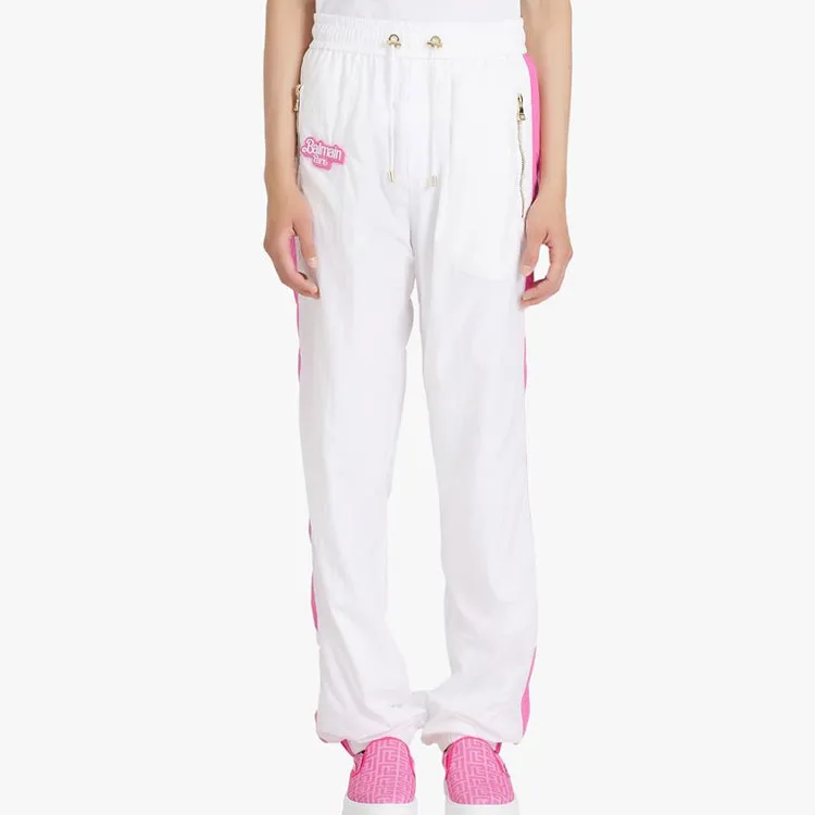 BALMAIN Barbie/Barbie SS22 Knitted Sweatpants Men's White-5