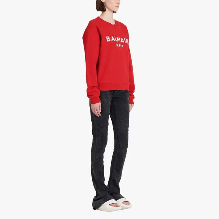 BALMAIN Sweatshirts Women's Red-4