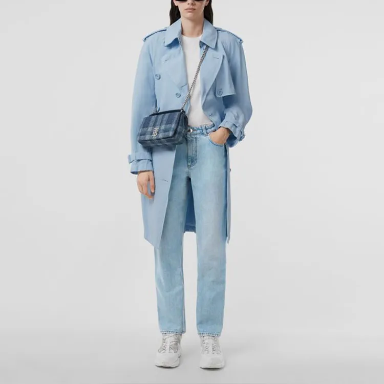Burberry Pocket Detail Straight Leg Jeans Blue-1