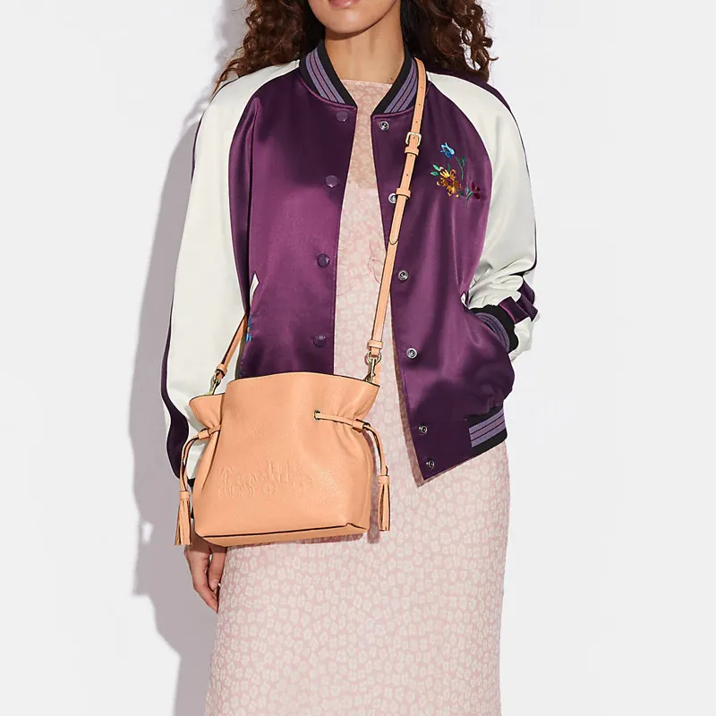 COACH Andy Refined Pebble Leather Handbag Shoulder Bag Crossbody Bag Medium Size Women's Light Pink-3