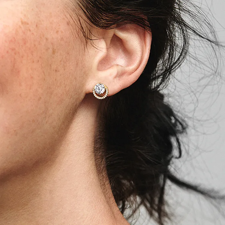 Pandora Stud Earrings Women's Multicolor-2
