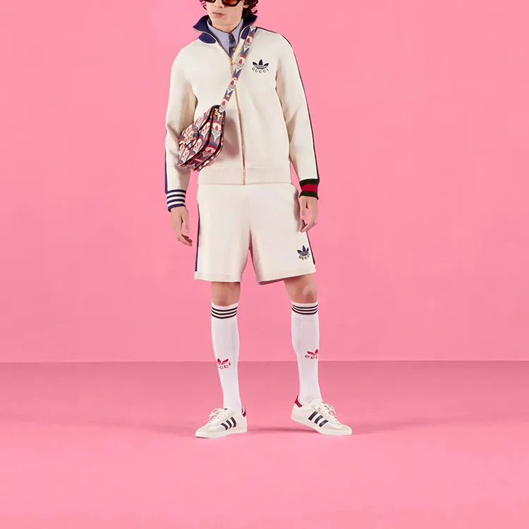 GUCCI X Adidas Viscose Zip Up Jacket-4