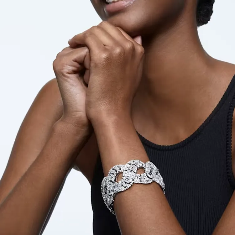 Swarovski Hyperbola Wave Crystal Bracelet-3