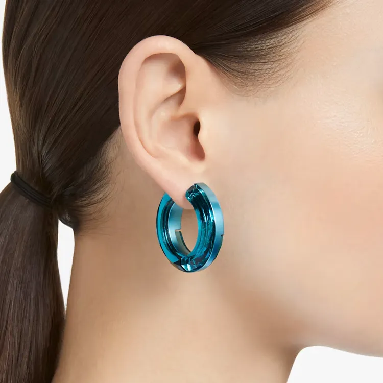 Swarovski Lucent Hoop Earrings-3