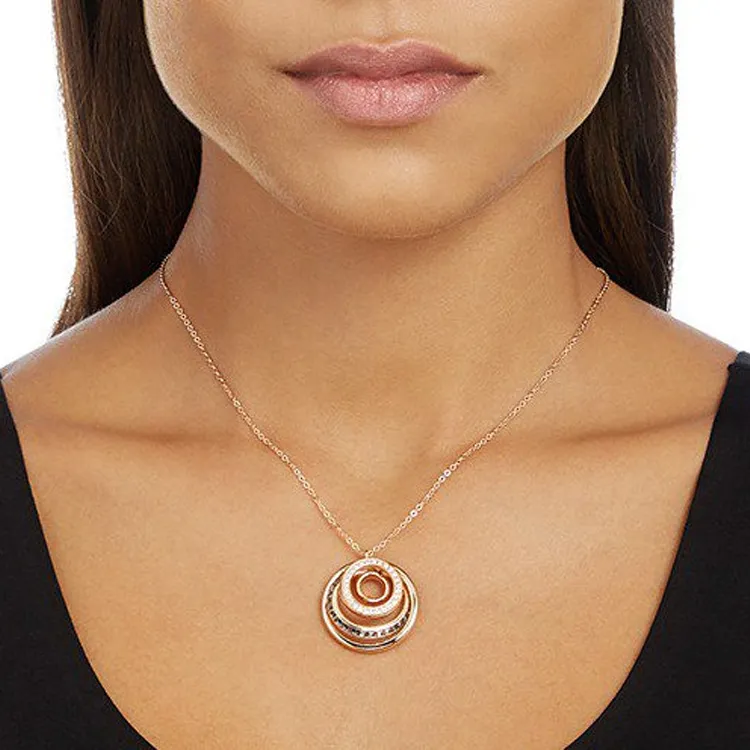 Swarovski DYNAMIC PENDANT Necklaces Women's Gold-2