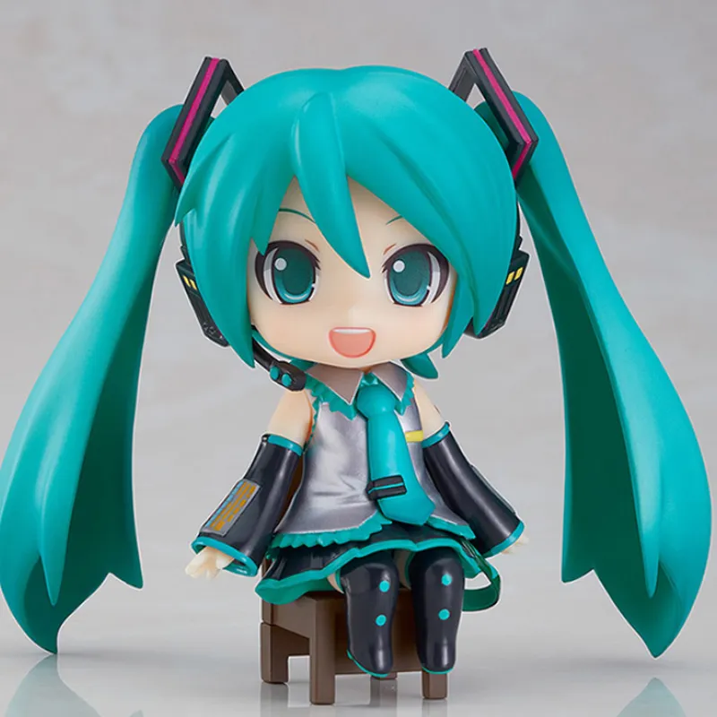 GSC Hatsune Miku Nendoroid Swacchao Miku Sitting Posture 9cm Chibi Figures-1