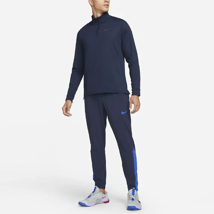 Nike T Shirts Men Navy Blue-2