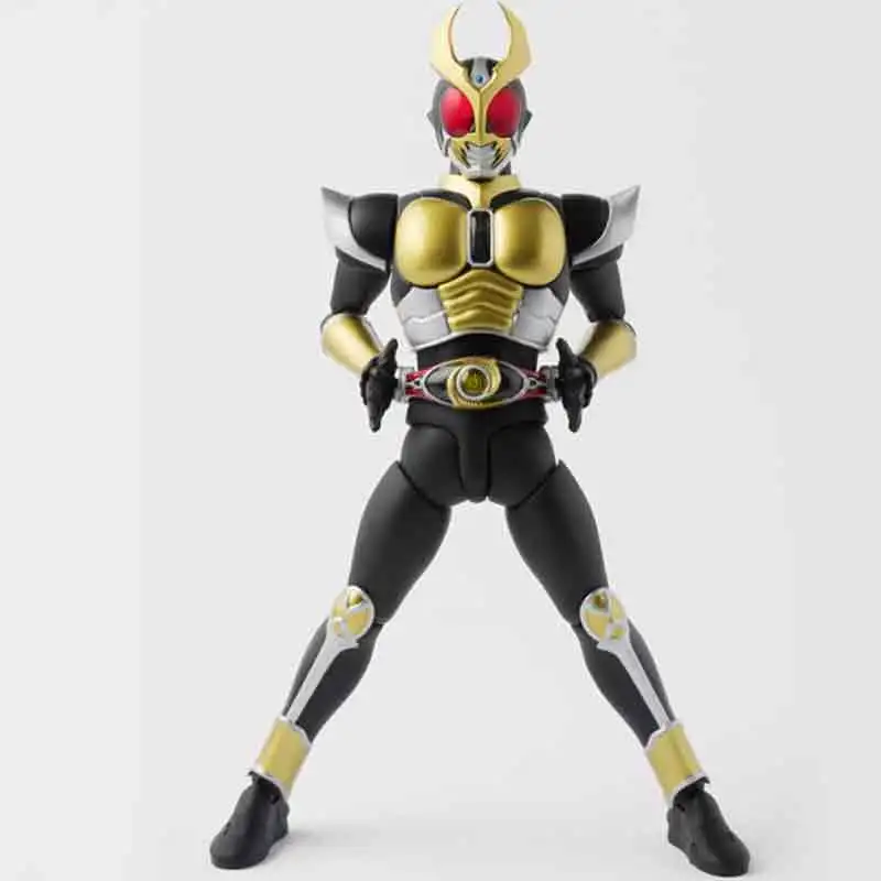 BANDAI SHF Soul Limited PB Limited Real Bone Carving Kamen Rider Agito Trinity+Earthy Shape Set Action Figures 14.5cm-4