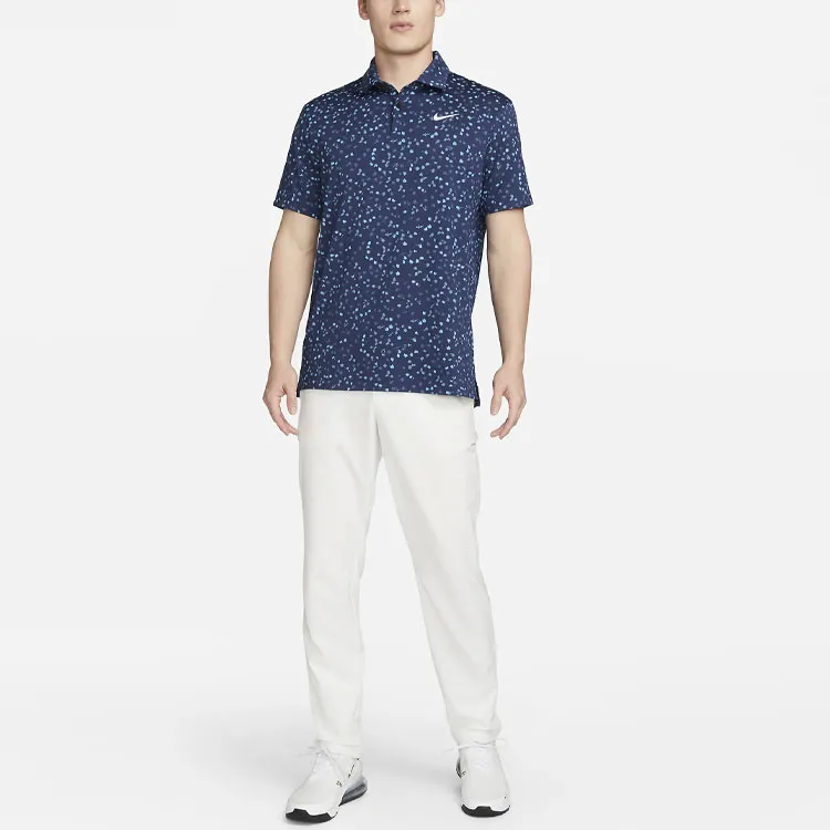 Nike Polo Shirts Men Marine Blue-2