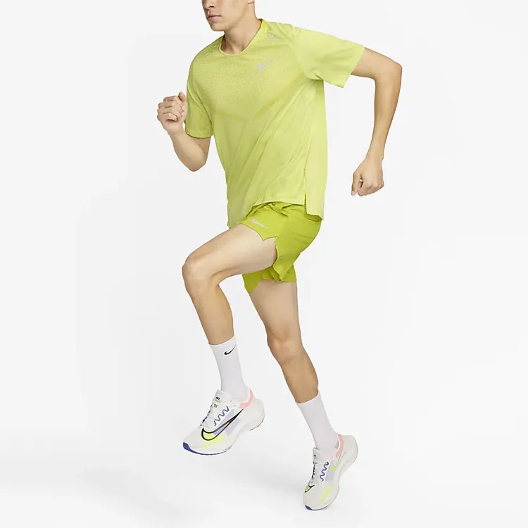 Nike Sports Shorts Men Green Yellow-3