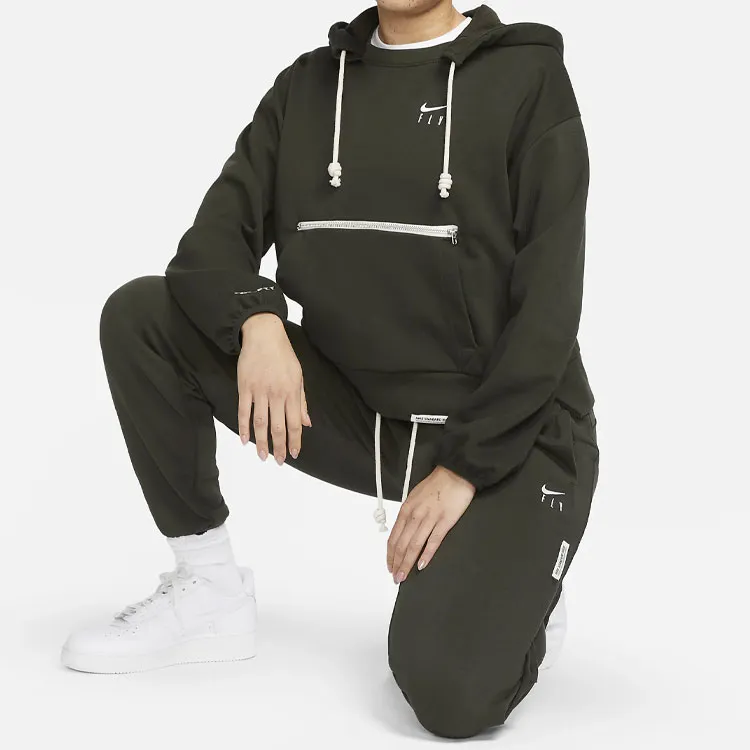 Nike Knitted Sweatpants Women's Olive Green-2