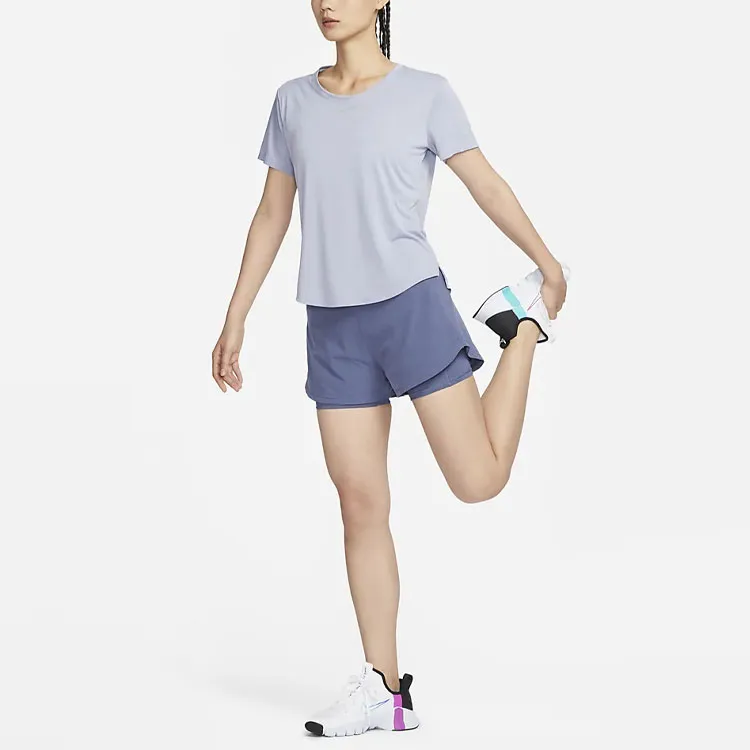 Nike Dri FitBliss Sports Shorts Women's Finnish Blue-3