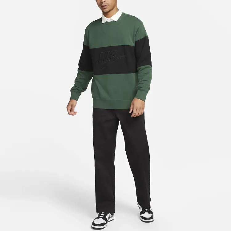 Nike Club Men's French Terry Color-Blocked Crew-2