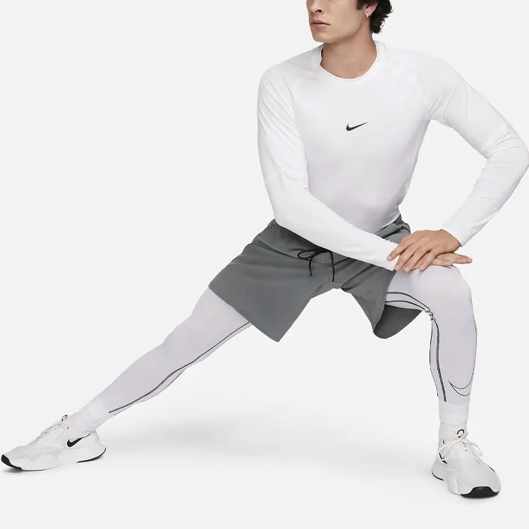 Nike Pro Men's Dri FIT Slim Long Sleeve Fitness Top-3