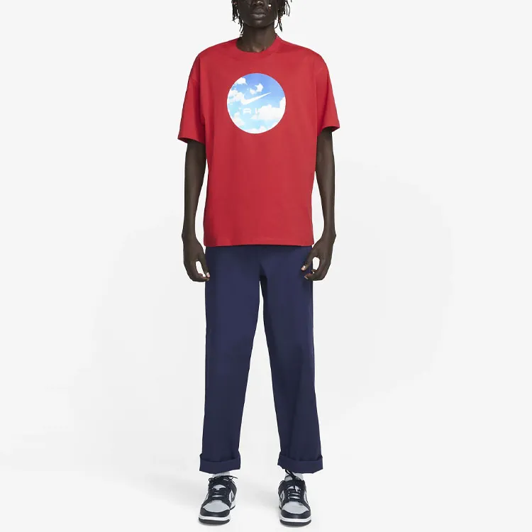 Nike T-Shirts Men Gym Red-2