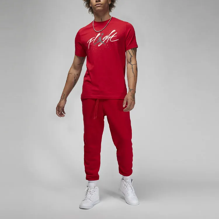 JORDAN T Shirts Men Gym Red-2