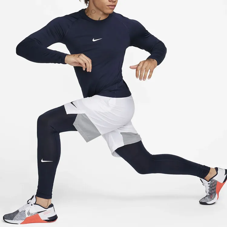 Nike Pro Men's Dri FIT Slim Long Sleeve Fitness Top-4