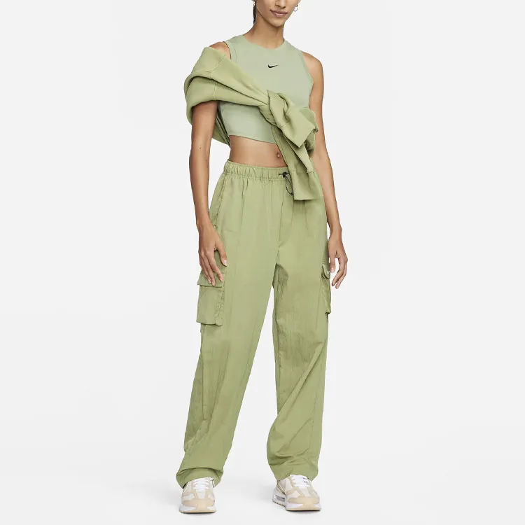 Nike Sportswear Essentials Series Tank Tops Women's Oil Green-2