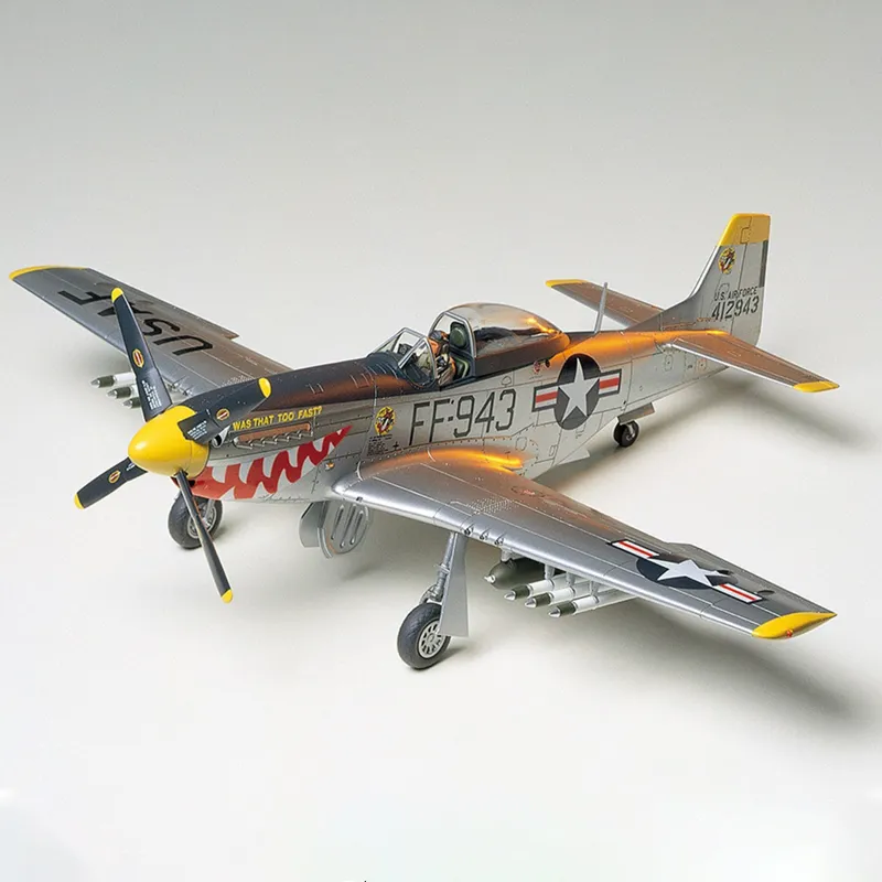 Tamiya Fighter Plane Air Force Squadron F 51D Mustang Fighter Model Kits-1