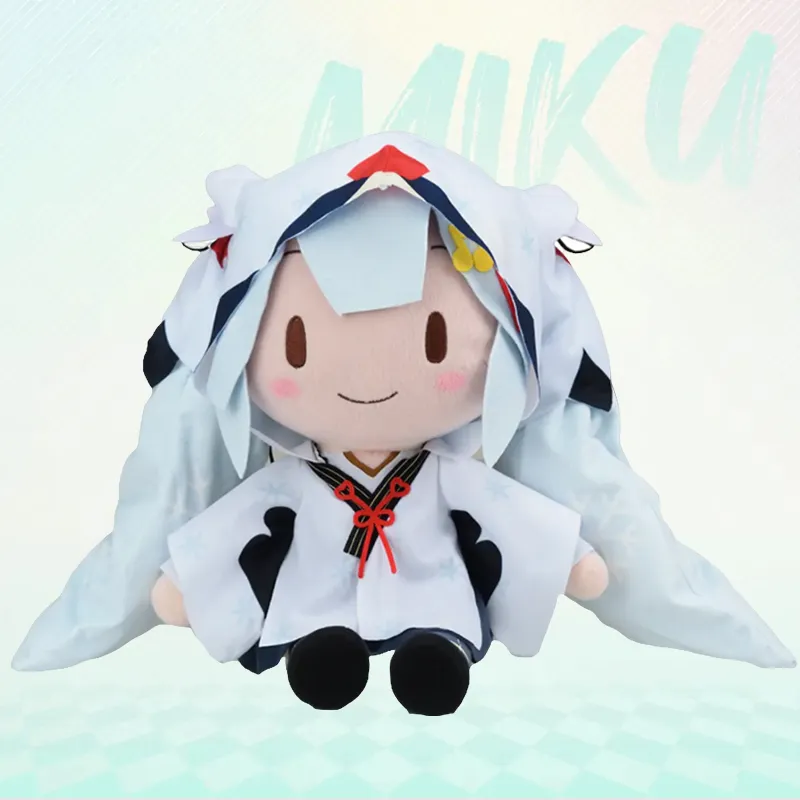 SEGA VOCALOID Hatsune Miku SNOW MIKU 2018 SP Reissued Version Dolls Plush Doll 27cm Height-1