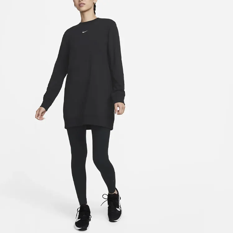 Nike Dri FIT One Women's Crew Neck French Terry Tunic-3