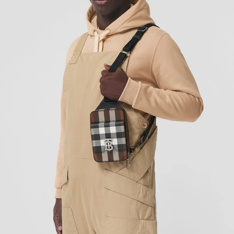 Burberry Leather Crossbody Bag Shoulder Bag Sling Bag Fanny Pack Backpack Men's Dark Birch Brown-6