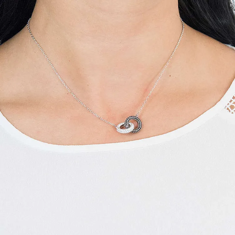 Swarovski Rhodium Plated Necklaces Women's-3