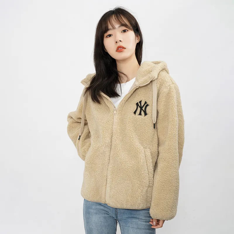 MLB New York Yankees Velvet Jackets Unisex Sandy Brown-3