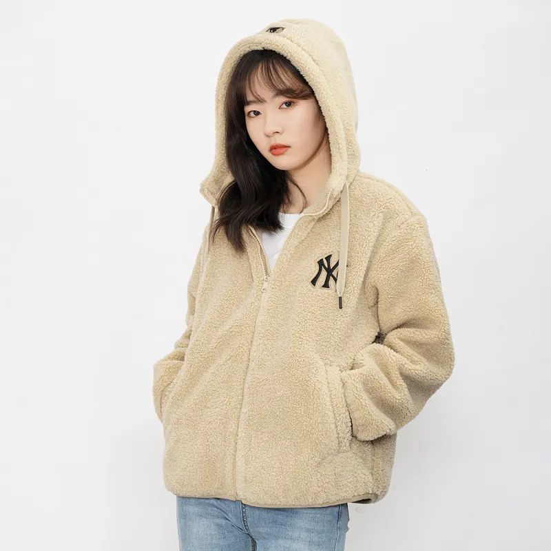 MLB New York Yankees Velvet Jackets Unisex Sandy Brown-4