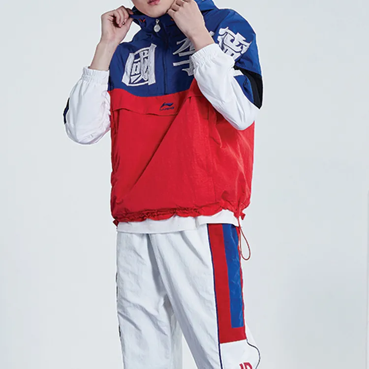 LiNing Jackets Unisex Blue White Red Multicolor-2
