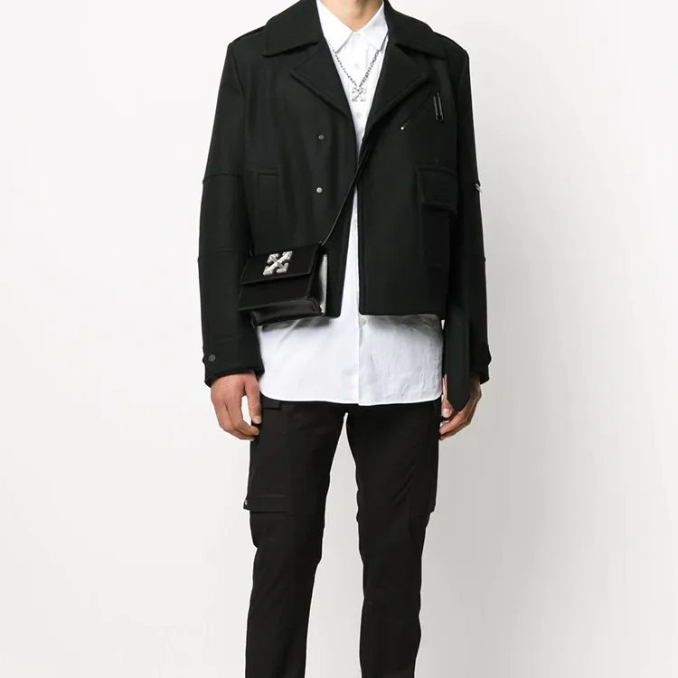 OFF WHITE Logo Peacoat-1