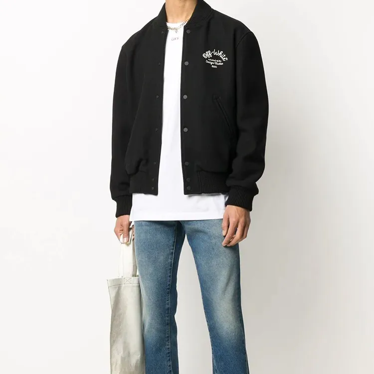 OFF WHITE Arrows Varsity Jacket-2