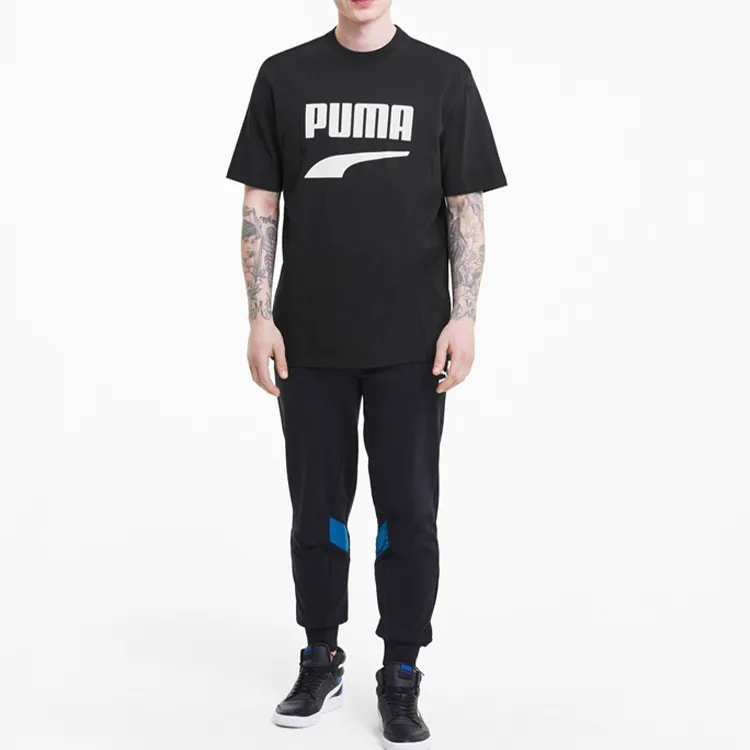 PUMA Downtown T Shirts Men Black-4