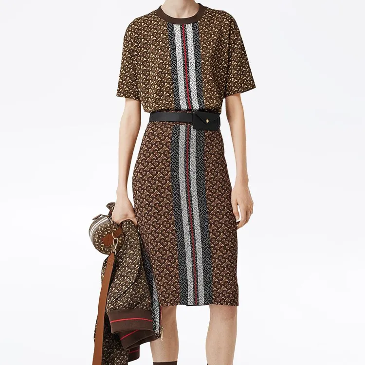 Burberry T Shirt Women's Saddle Brown-2