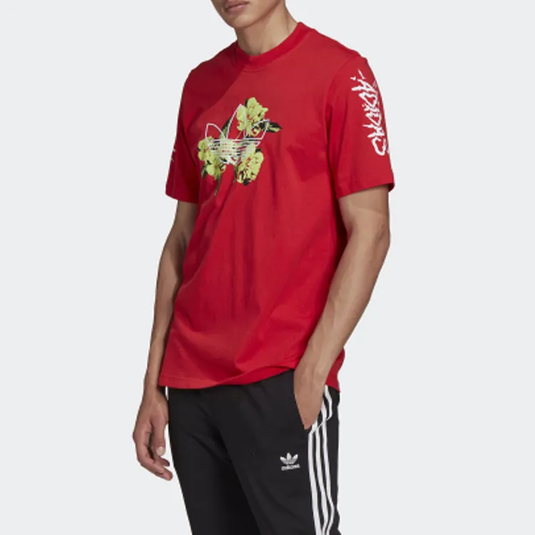 Adidas Originals T Shirts Men Pink-2