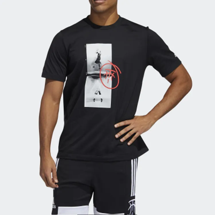 Adidas T Shirts Men Black-2