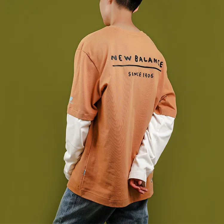 New Balance x Zero Per Zero Set in Sleeve T Shirt Unisex Khaki-4