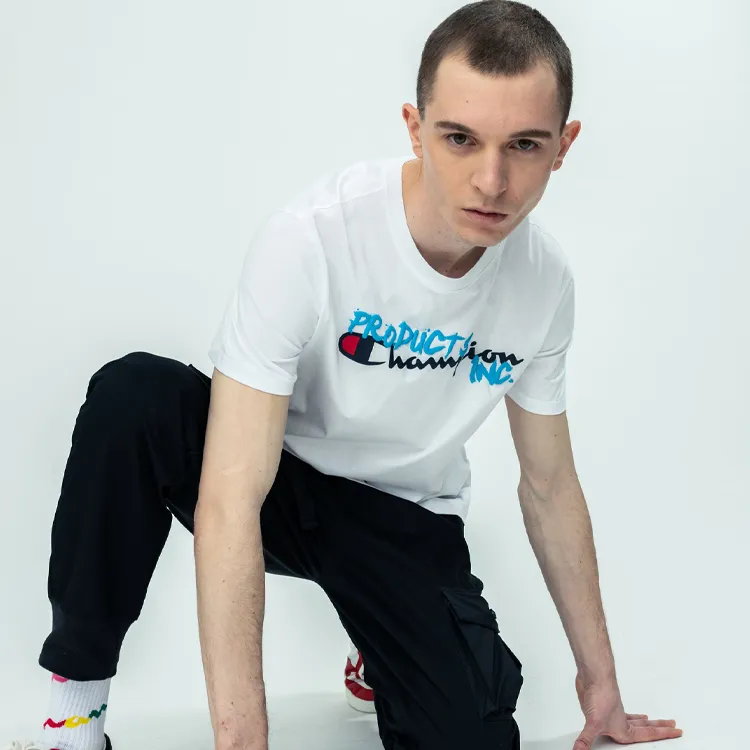 Champion T Shirts Unisex White-2