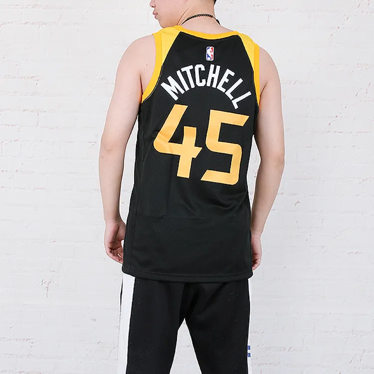 Nike Nba Utah Jazz City Edition Donovan Mitchell 45 Swingman Jersey-3