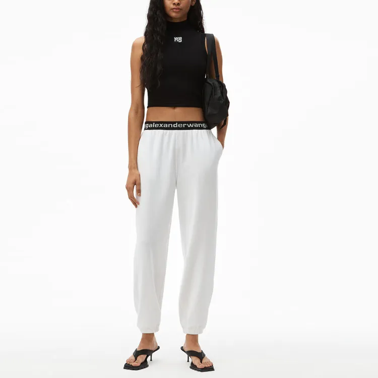Alexander Wang Logo tape Track Trousers-1