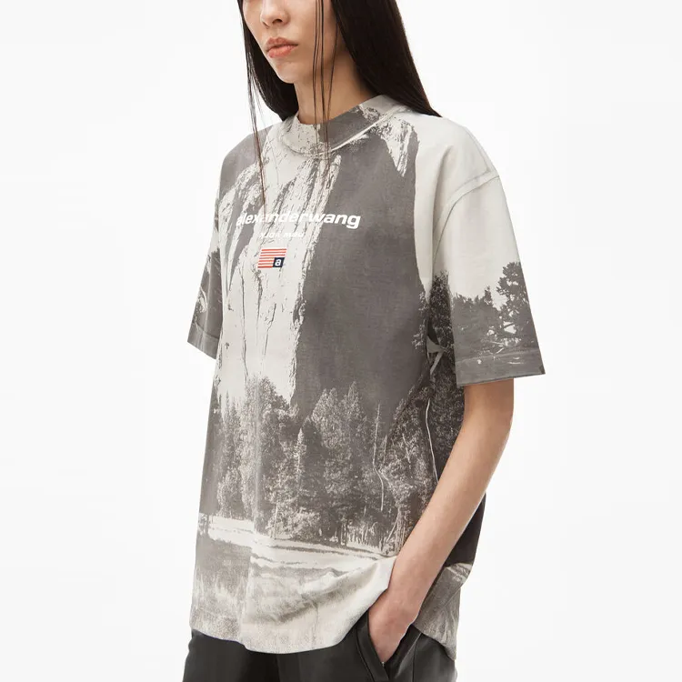Alexander Wang T Shirts Men Gray-4