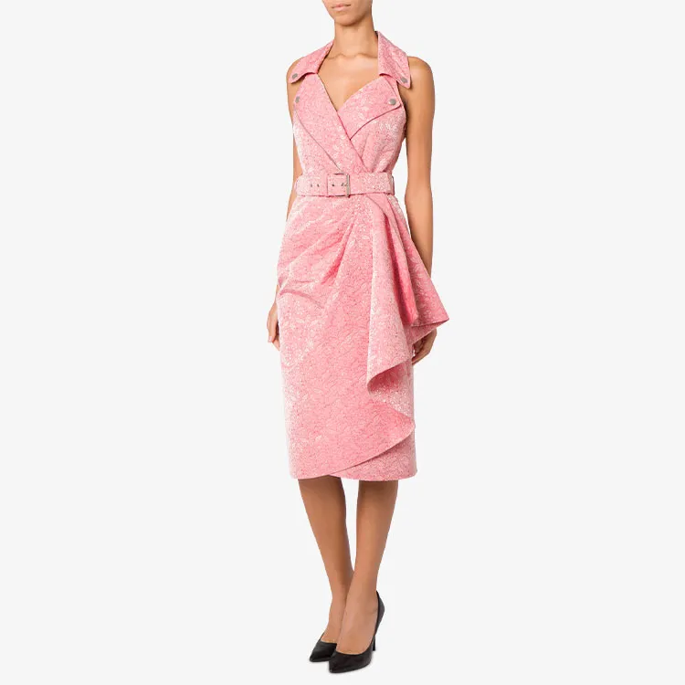 MOSCHINO Sleeveless Dresses Women's Pink-1