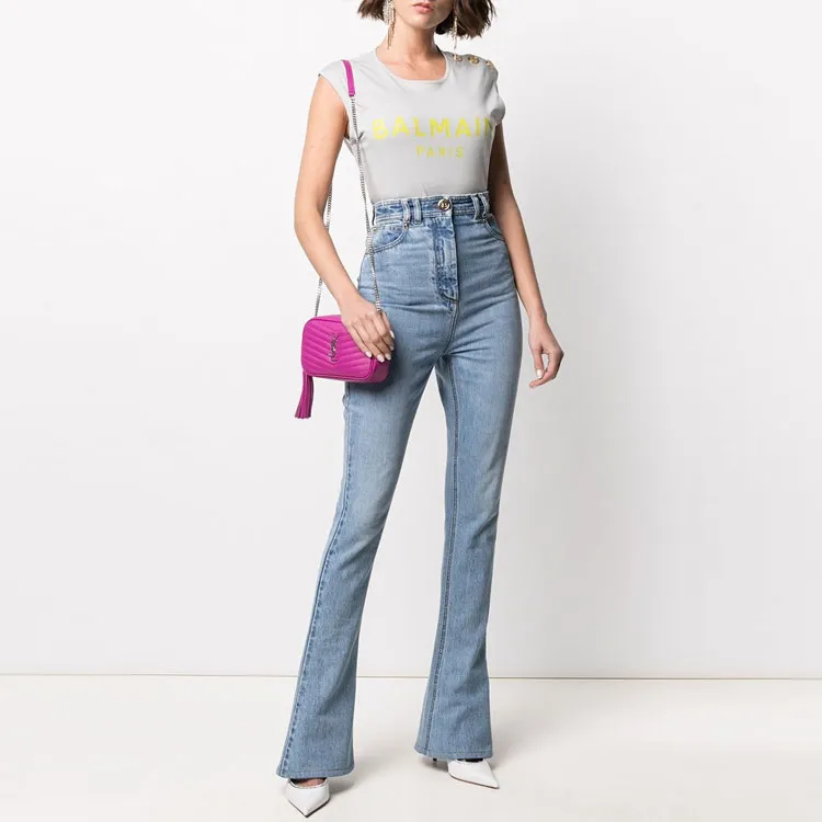 BALMAIN Jeans Women's Light Blue-1