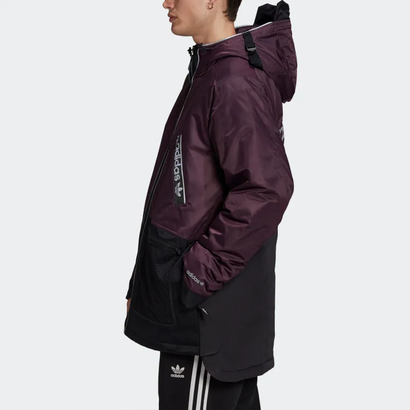 Adidas Originals Down Jackets Men Bright Pink Red Fluorescent-3