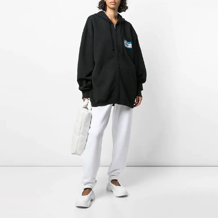 Vetements My Name Is Vetements Zip Up Hoodie-3