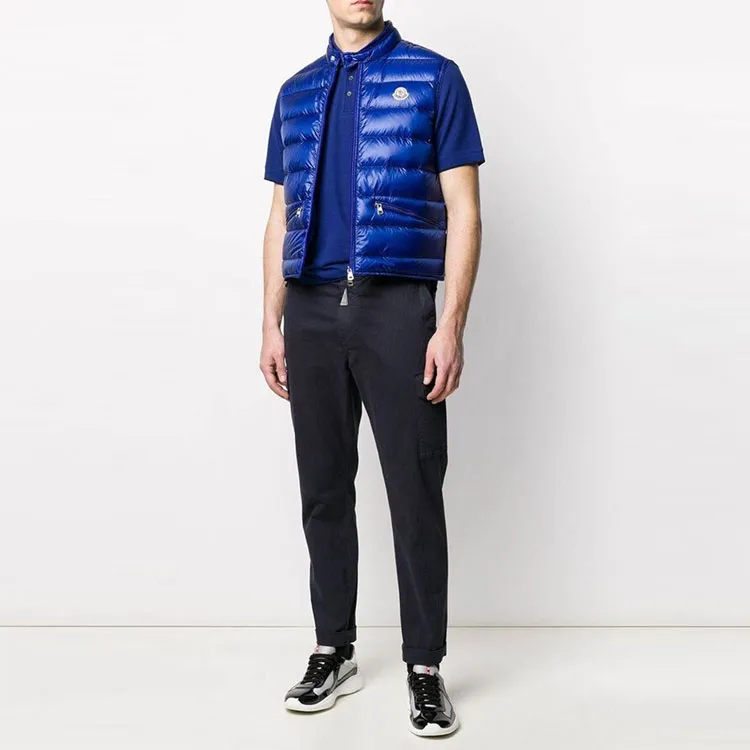 Moncler Gui Series Vests Men Blue-1